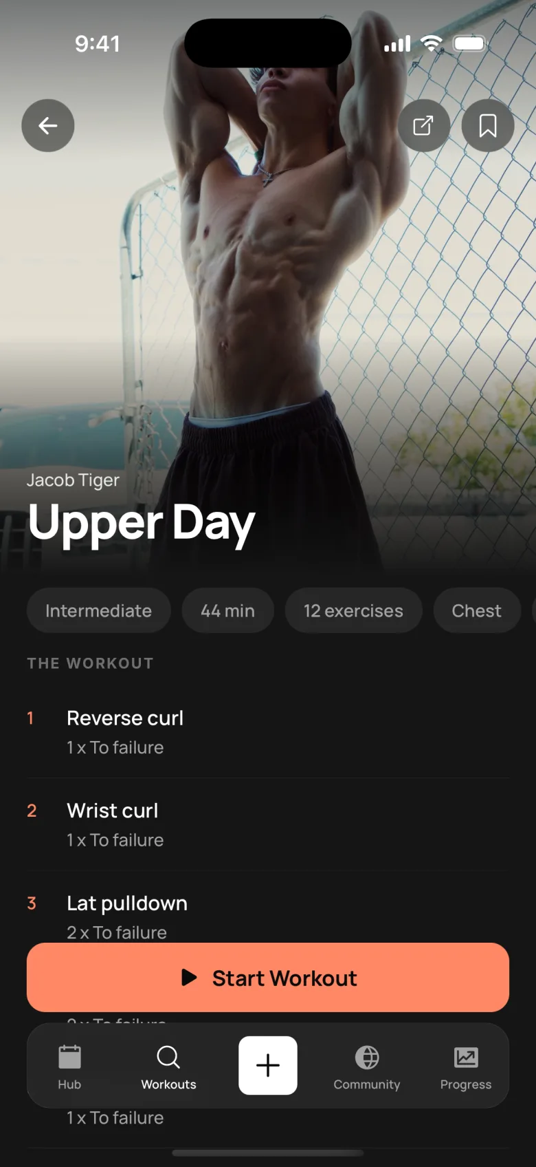 FitFo — workout detail